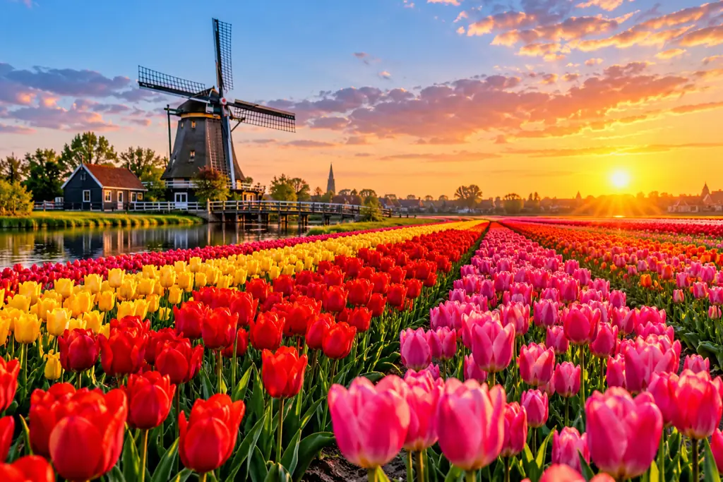 Descubre cuándo florecen los tulipanes en Ámsterdam, la mejor fecha para ver campos de flores y cómo visitar Keukenhof en primavera de 2027.