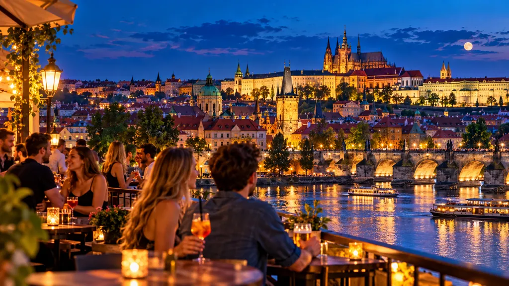 La vida nocturna en Praga