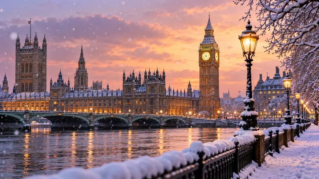 Cuándo nieva en Londres: meses, temperaturas y posibilidades de nieve